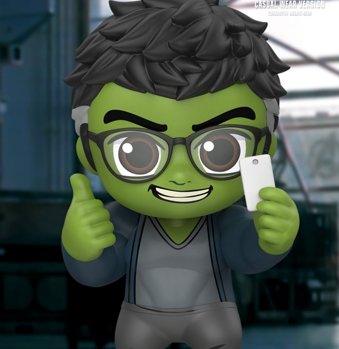 Figura de Hulk con ropa Casual en Avengers: Endgame | Hot Toys Cosbabys | COSB 668
