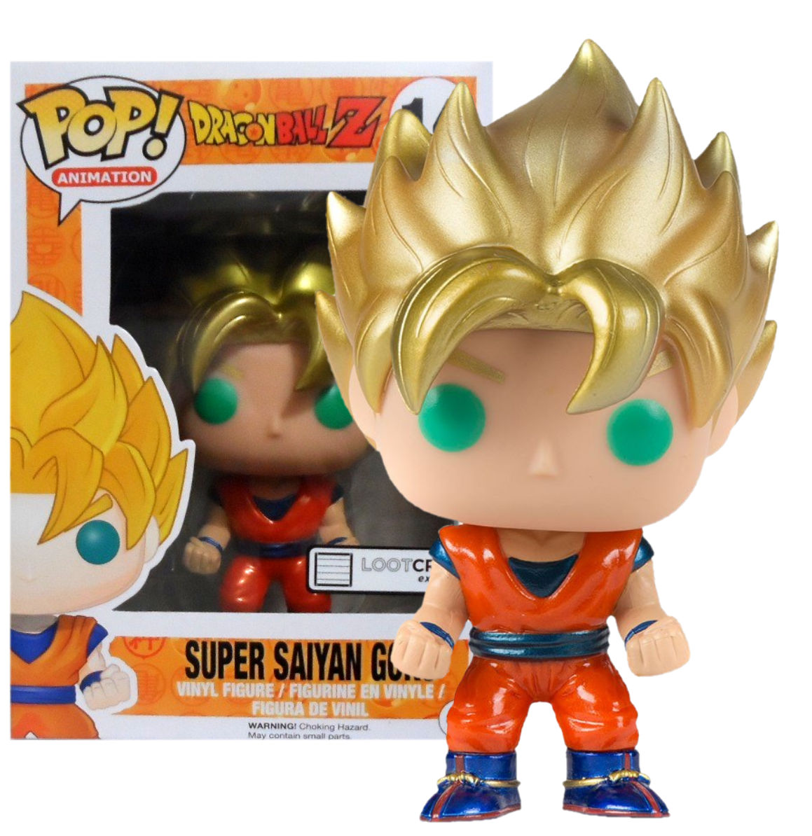 Figura de Goku Super Saiyan Metallic DBZ Funko PoP 14