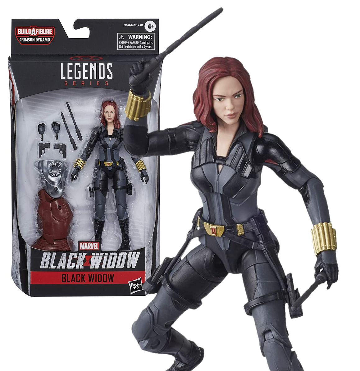 Black Widow · BAF Crimson Dynamo · Marvel Legends 2020· Black Widow