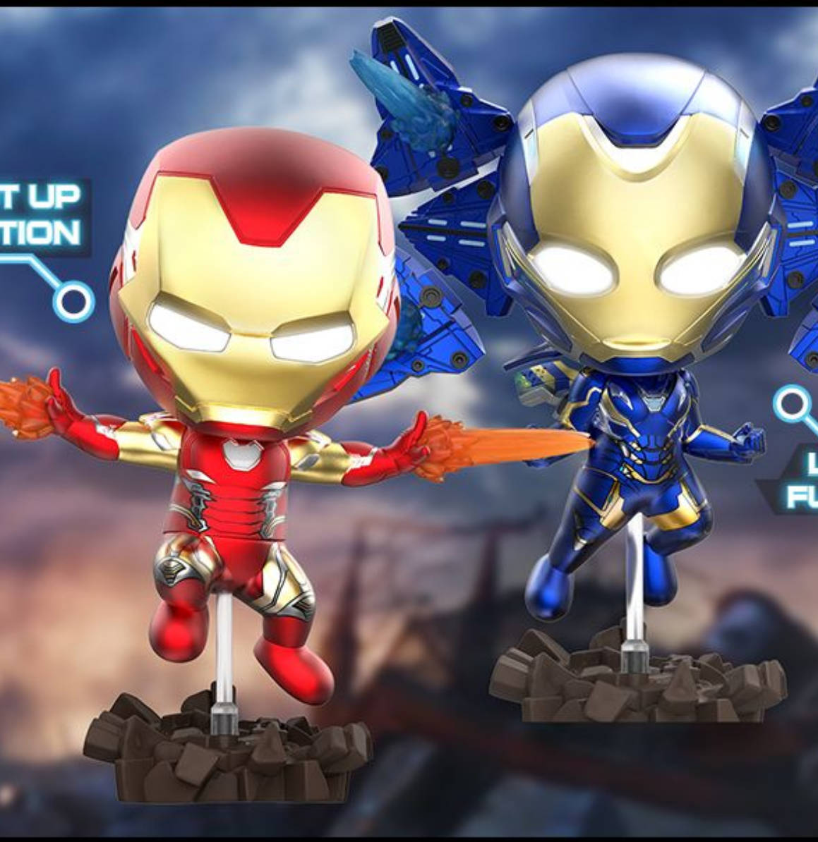 Figuras de Iron Man Mark LXXV & Rescue | Avengers: EndGame | Cosbaby | COSB 650