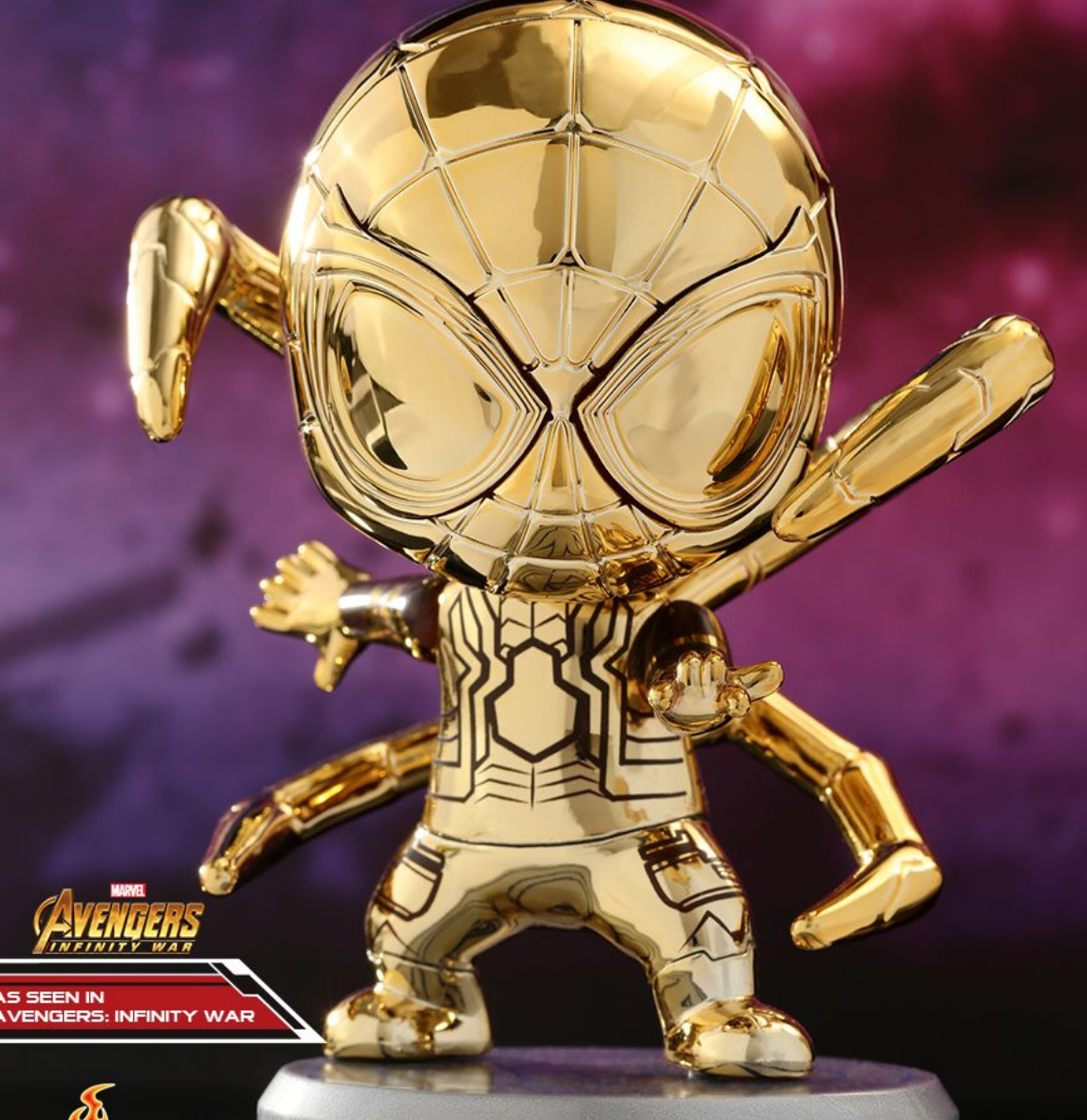 Figura Cosbaby de Iron Spider | Metalic Gold Version | Avengers: Infinity War | COSB 583