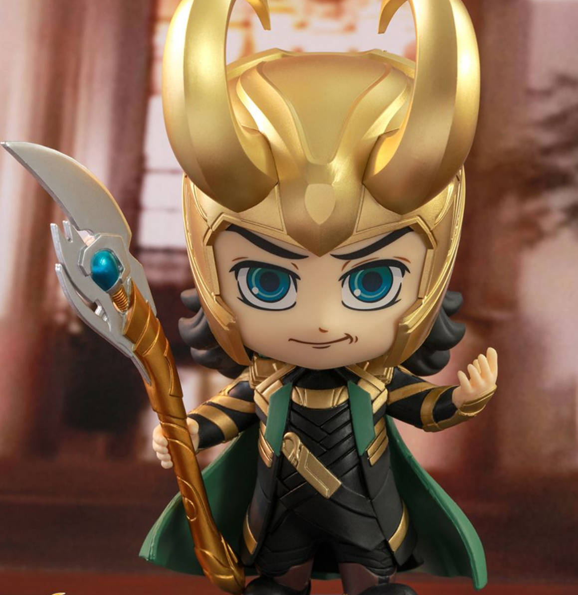 Figura Cosbaby de Loki With Scepter | Avengers: EndGame | Avengers 2012 Version | COSB 578