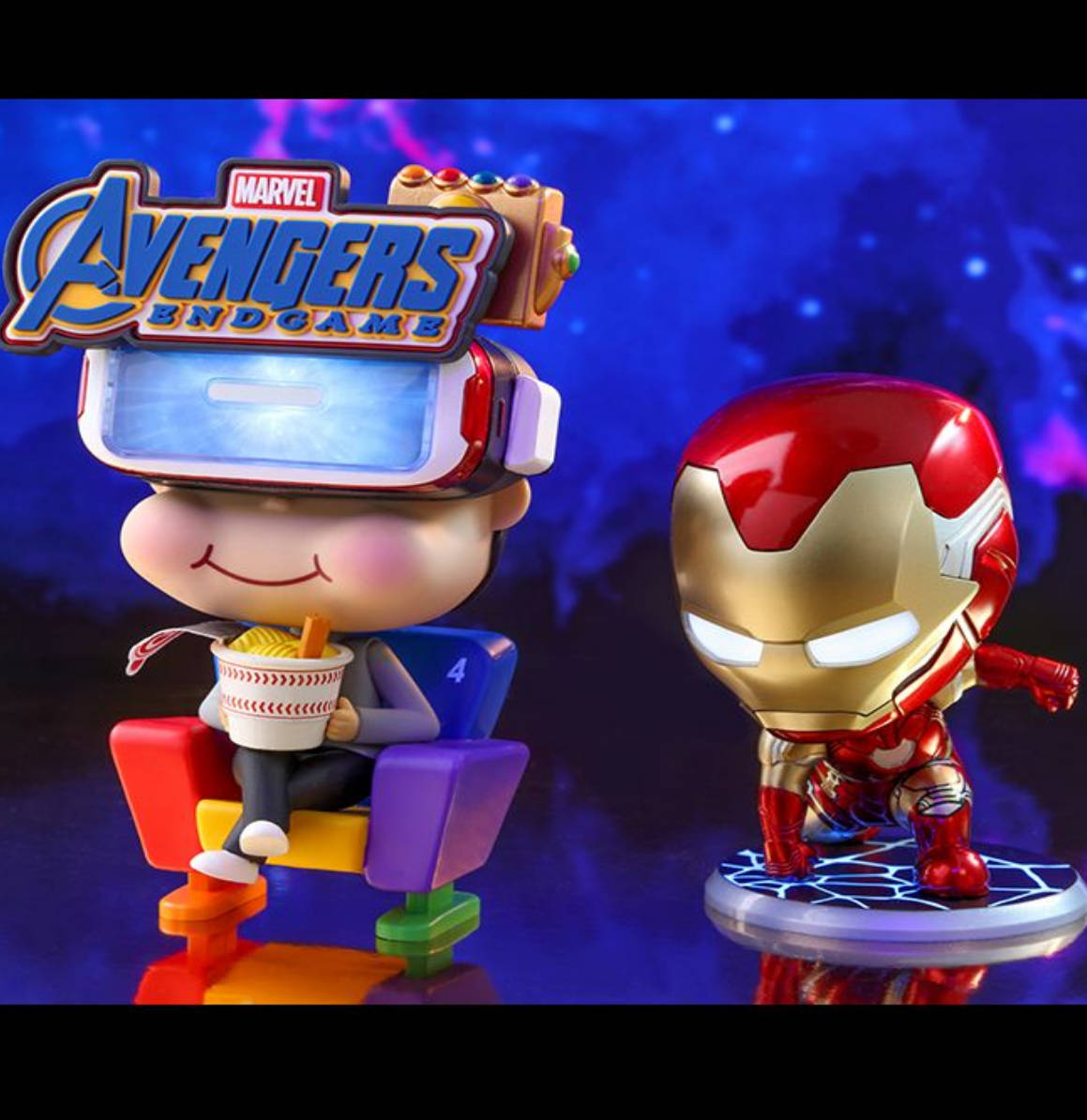 Figuras de Movbi & Iron Man Mark LXXXV | Avengers: EndGame | Cosbaby | COSB 553