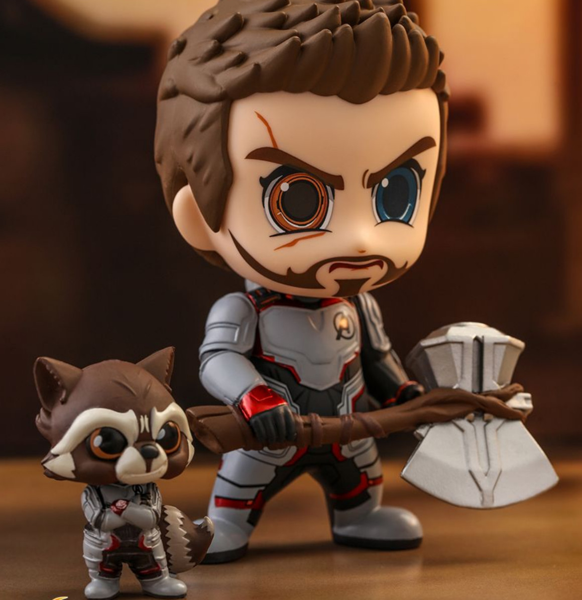 Figura Cosbaby de Team Suite Thor & Rocket Endgame | Avengers: EndGame | COSB 550