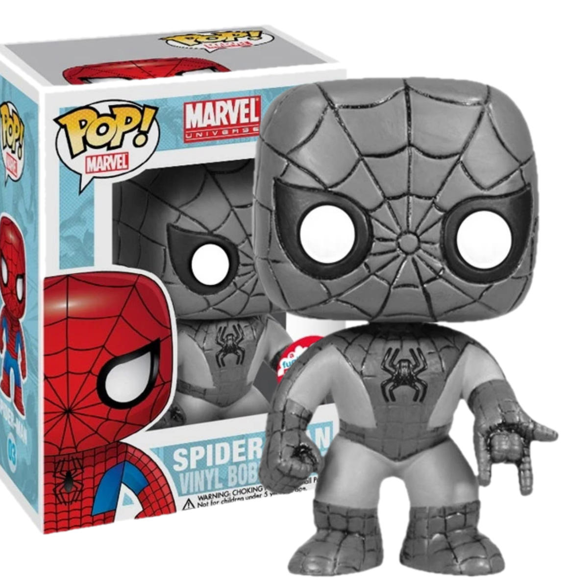 Funko POP Spider-Man - Black and White - Exclusive | Marvel Universe Serie 1 | 003