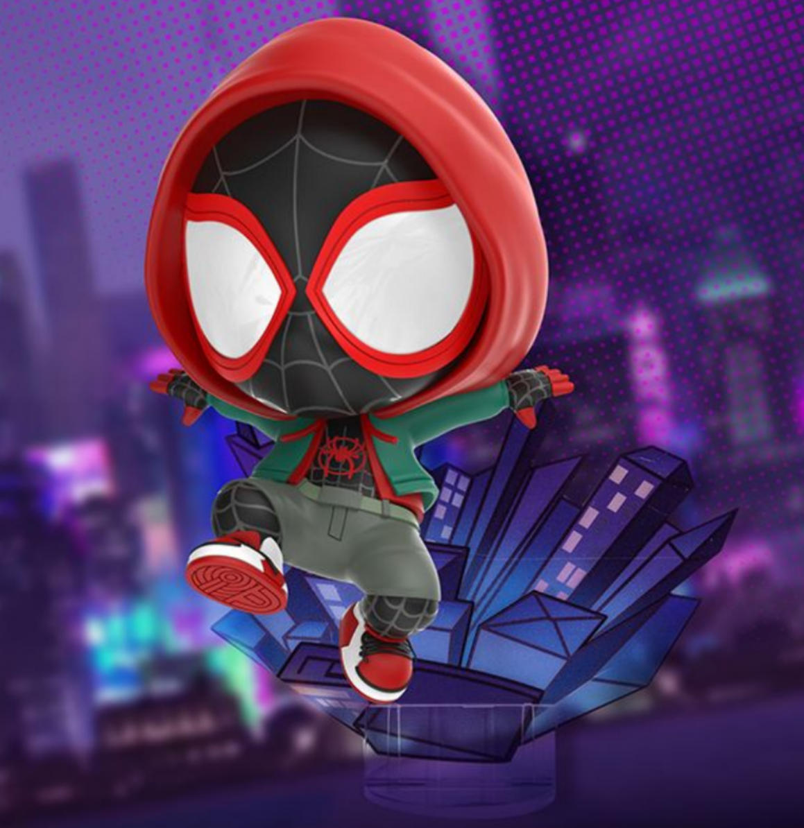 Figura de Miles Morales Hooded Version | Spider-Man: Into The Spider-Verse | Cosbaby (s) | COSB 636