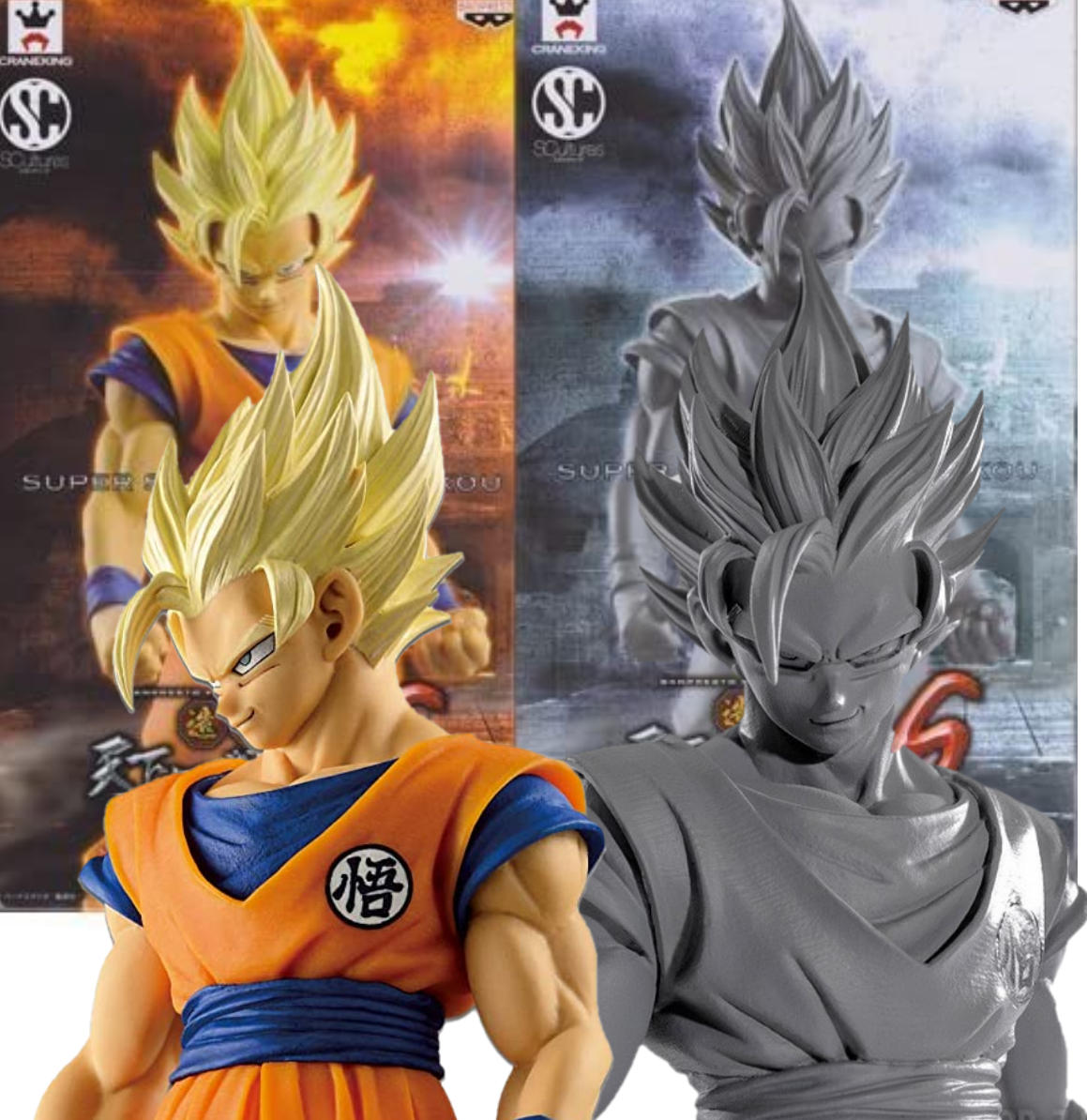 Estatua de Son Goku SSJ2 | Tenkaichi Budokai 6 | Colosseum SCultures BIG
