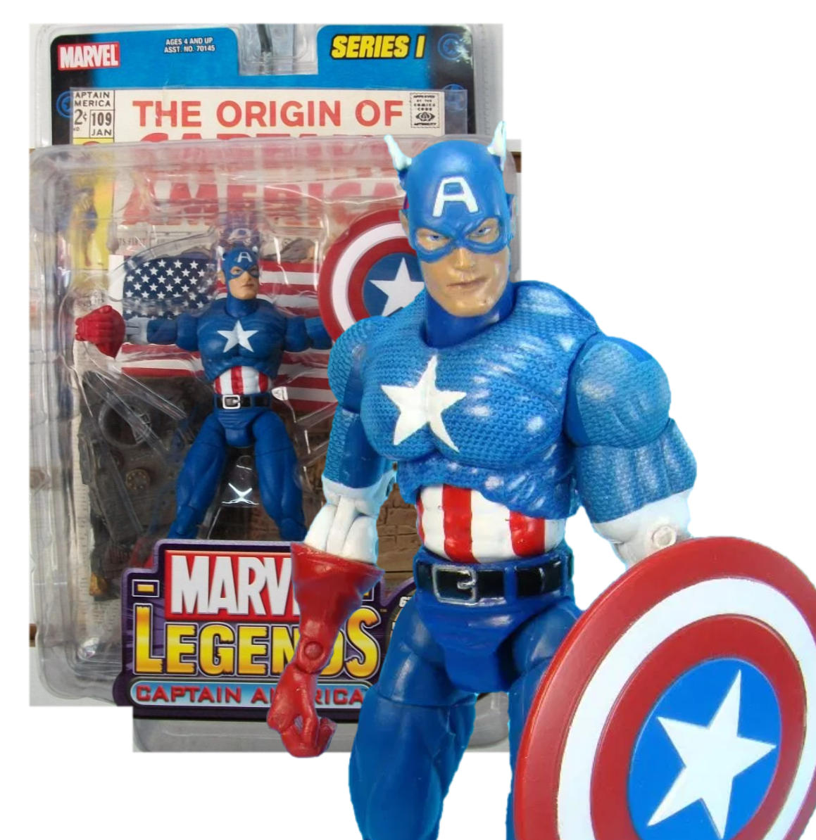 Captain America | Series 1 | Toy Biz 2002 | Marvel Legends