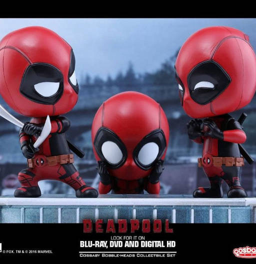 Figura Cosbaby (s) de Deadpool (Surprised, Fighting Pose, Heart Gesturing Version) - Set of 3 | Deadpool | COSB 246