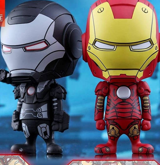 Figura Cosbaby (s) de Iron Man Mark III & War Machine - Comic Color Version | Iron Man 2 | COSB 283