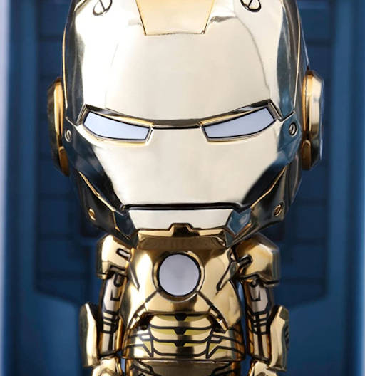 Figura Cosbaby (s) de Iron Man Mark XXI - Gold Chrome Version | Iron Man 3 | COSB 284