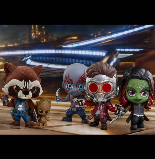 Figura Cosbaby (s) de Star-Lord, Rocket, Groot, Gamora & Drax - Set of 5 | Guardians of the Galaxy Vol.2 | COSB 359