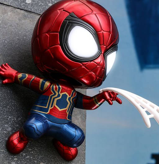 Figura Cosbaby (s) de Iron Spider (Web Shooting) - Light Up | Avengers: Infinity War | COSB 432