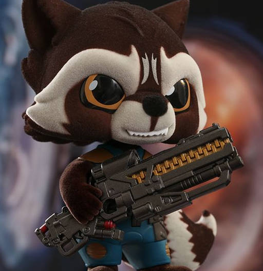 Figura Cosbaby (s) de Rocket (Flocked) | Avengers: Infinity War | COSB 452
