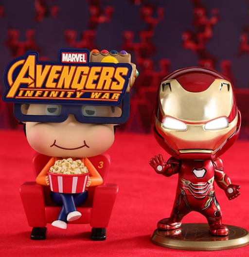 Figura Cosbaby (s) de Iron Man (Metallic) & Movbi | Avengers: Infinity War | COSB 470