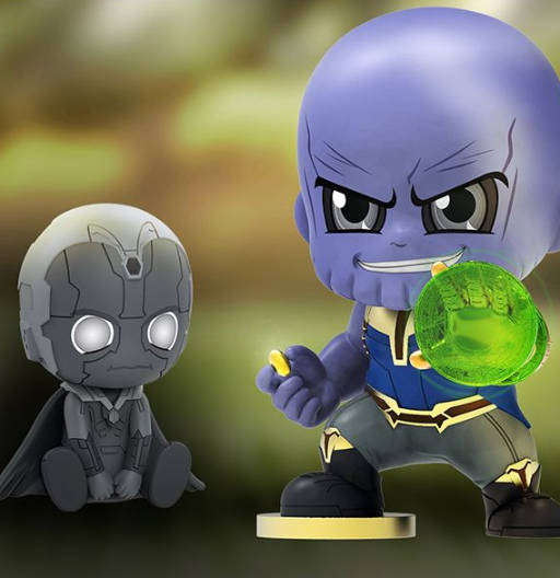 Figura Cosbaby (s) de Thanos & Vision - Set of 2 | Avengers: Infinity War | COSB 503