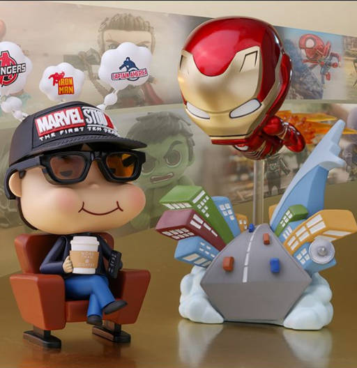 Figura Cosbaby (s) de Mobvi & Iron Man Mark L - Set of 2 | Marvel Studios: The First Ten Years | COSB 506