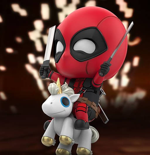 Figura Cosbaby (s) de Deadpool (Unicorn Riding Version) | Deadpool 2 | COSB 511