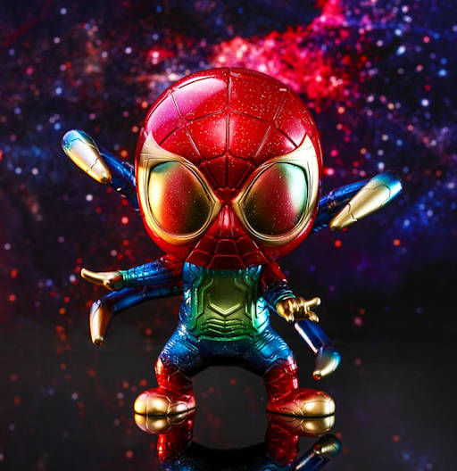 Figura Cosbaby (M) de Iron Spider (Galaxy Color Version) - Mediano | Avengers: Infinity War | COSB 533