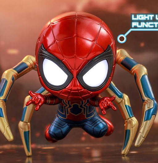 Figura Cosbaby (s) de Iron Spider Crawling Version - Light Up & Magnetic Function | Avengers: Infinity War | COSB 594