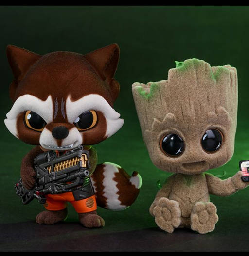 Figura Cosbaby (s) de Rocket & Groot - Velvet Hair Version | Guardians of the Galaxy Vol.2 | COSB 599