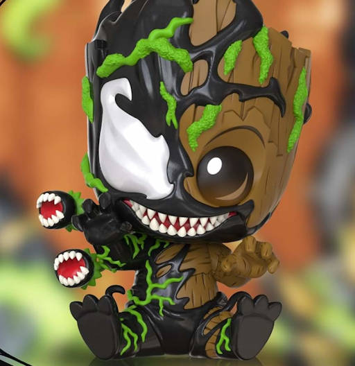 Figura Cosbaby (s) de Venomized Groot (Sitting Version) | Spider-Man: Maximum Venom | COSB 761