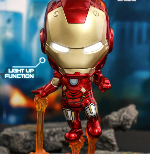 Figura Cosbaby (s) de Iron Man Mark VII - Light Up Function - The Avengers Version | Avengers: Endgame | COSB 782