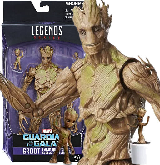 Groot Evolution | Exclusive Fan Channel | Guardians of the Galaxy | Hasbro 2020 | Marvel Legends