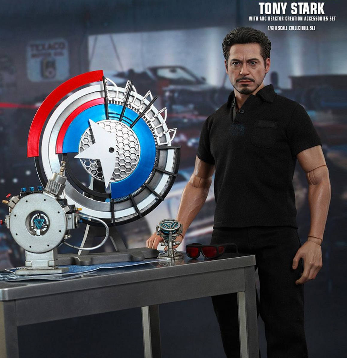 Figura Hot Toys Tony Stark With Arc Reactor Creation Accesories Set | Iron Man 2 | MMS 273