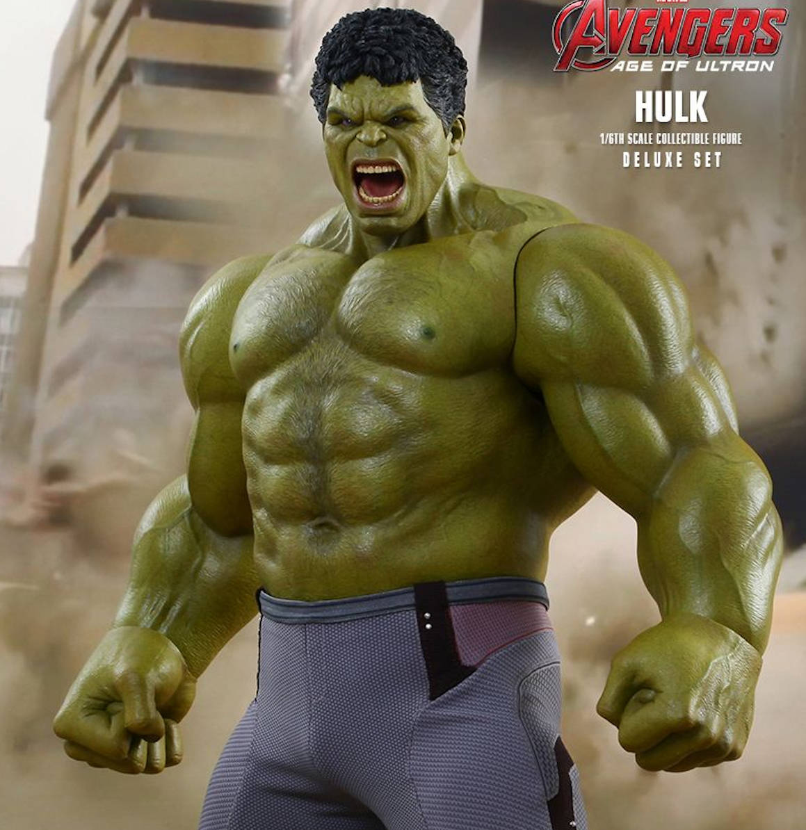 Figura Hot Toys Hulk - Deluxe Set | The Avengers: Age of Ultron | MMS 287