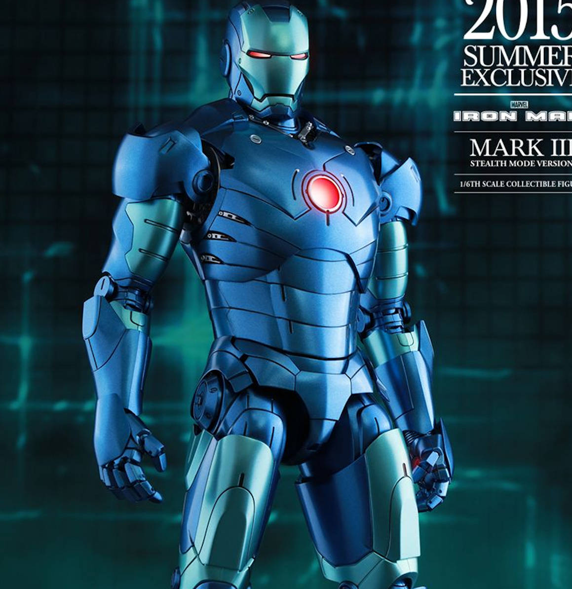 Figura Hot Toys Iron Man Mark III Stealth Mode Version | Diecast 12 | Iron Man 1 | MMS 314