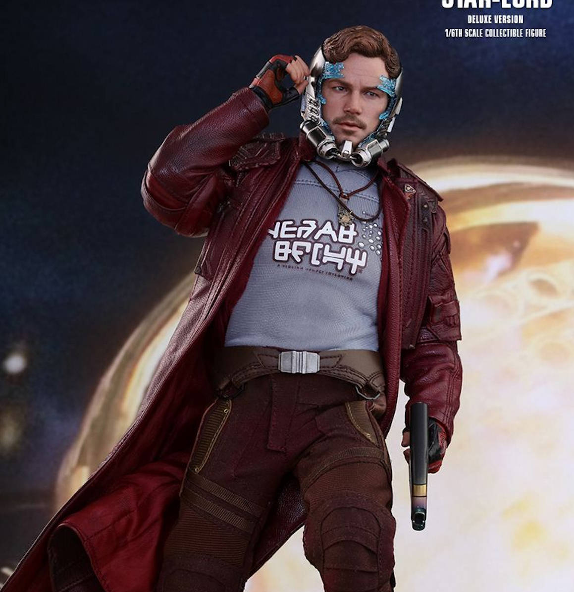 Figura Hot Toys Star Lord - Deluxe Version | Guardians of the Galaxy Vol.2 | MMS 421