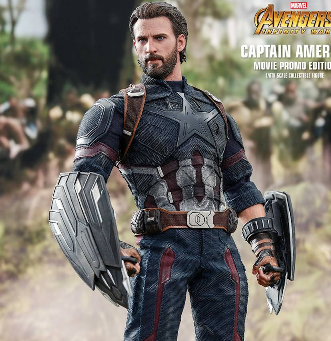 Figura Hot Toys Captain America - Movie Promo Edition | The Avengers: Infinity War | MMS 481