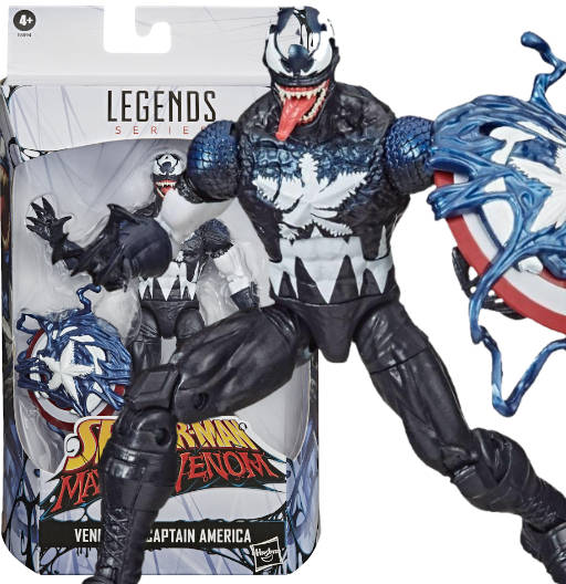 Venomized Captain America | Spider-Man Maximum Venom | Hasbro 2020 | Exclusive Wal Mart | Marvel Legends