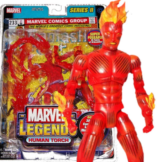 Human Torch | Series 2 | Toy Biz 2002 | Marvel Legends