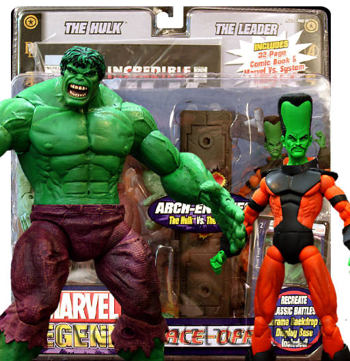 The Hulk VS The Leader - Variant | Face-Off Series 1 | Arch-Enemies | Toy Biz 2006 | Marvel Legends