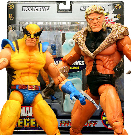 Wolverine VS Sabretooth | Face-Off Series 2 | Arch-Enemies | Toy Biz 2006 | Marvel Legends