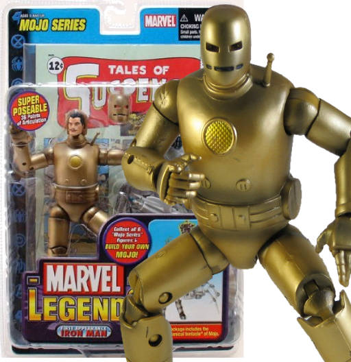 1st Appearance Iron Man - Gold Variant | Series 14 BAF Mojo | Toy Biz 2006 | Marvel Legends