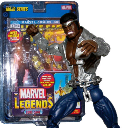 Luke Cage (Silver Variant) | Series 14 BAF Mojo | Toy Biz 2006 | Marvel Legends