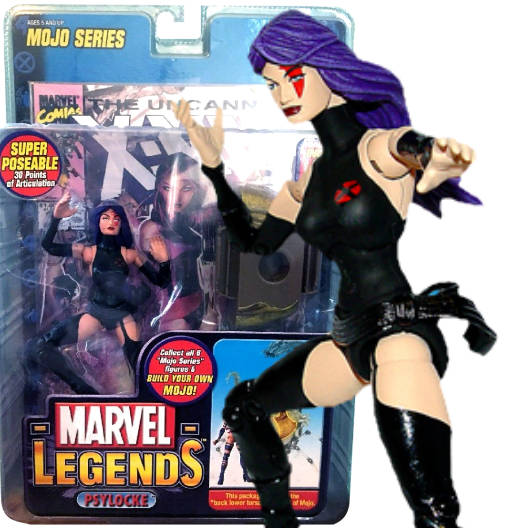 Psylocke (Crimson Dawn Variant) | Series 14 BAF Mojo | Toy Biz 2006 | Marvel Legends