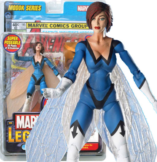 Wasp (Blue Variant) | Series 15 BAF Modok | Toy Biz 2006 | Marvel Legends