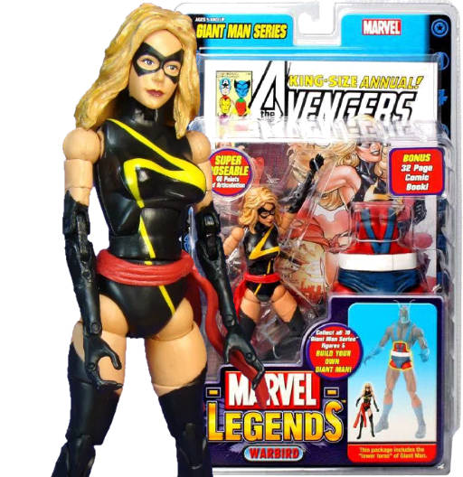 Warbird (Miss Marvel) | Exclusive Wal-Mart BAF Giant Man Series | Toy Biz 2006 | Marvel Legends