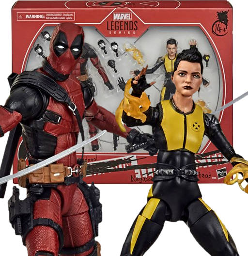 Deadpool & Negasonic Teenage Warhead - Set Exclusive Fan Channel | X-Men Movie 20th Anniversary | Hasbro 2020 | Marvel Legends