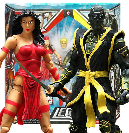 Elektra & Ronin | 2 Pack | Hasbro 2008 | Marvel Legends