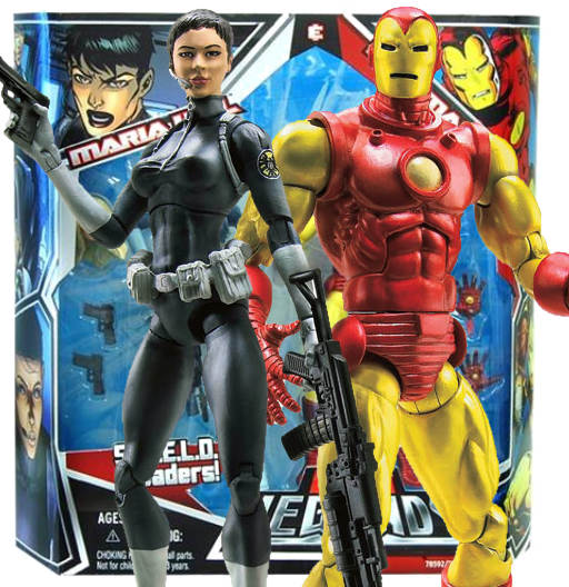 Maria Hill & Iron Man | 2 Pack | SHIELD Leaders | Hasbro 2009 | Marvel Legends