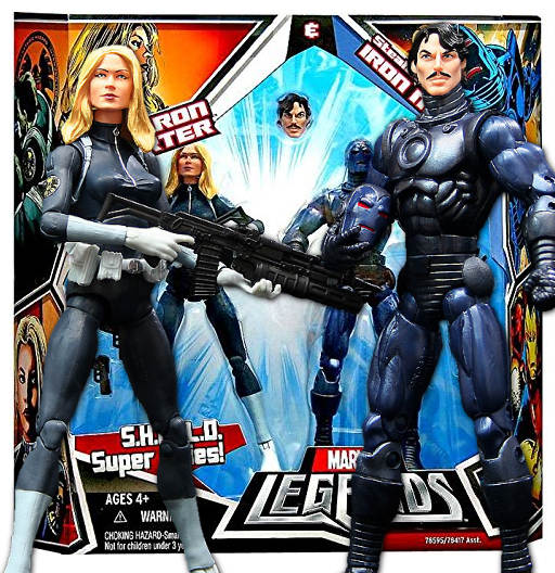 Sharon Carter & Stealth Armor Iron Man | 2 Pack | SHIELD Super Spies | Hasbro 2009 | Marvel Legends