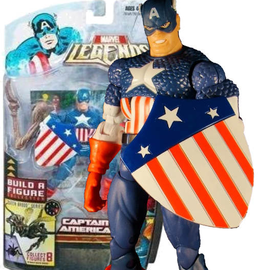Captain America (Golden Age) | BAF Brood Queen | Hasbro 2007 | Marvel Legends