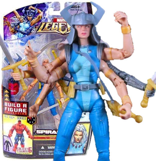 Spiral (Gold Variant) | BAF Red Hulk | Exclusive Target | Hasbro 2008 | Marvel Legends