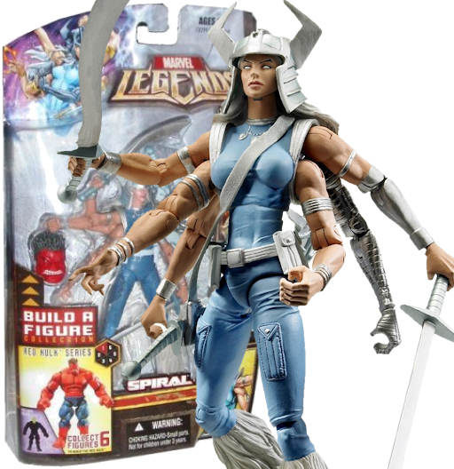 Spiral | BAF Red Hulk | Exclusive Target | Hasbro 2008 | Marvel Legends