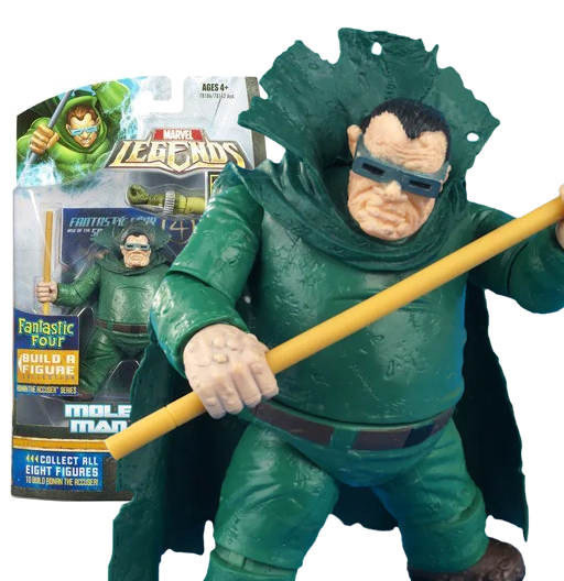 Mole Man (Hombre Topo) | BAF Ronnan the Accuser | Fantastic Four | Hasbro 2007 | Marvel Legends